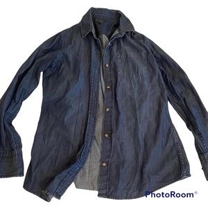 #bananarepublic navy blue button down